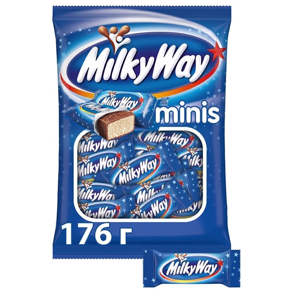 Конфеты шоколадные Milky Way Minis 176 г.